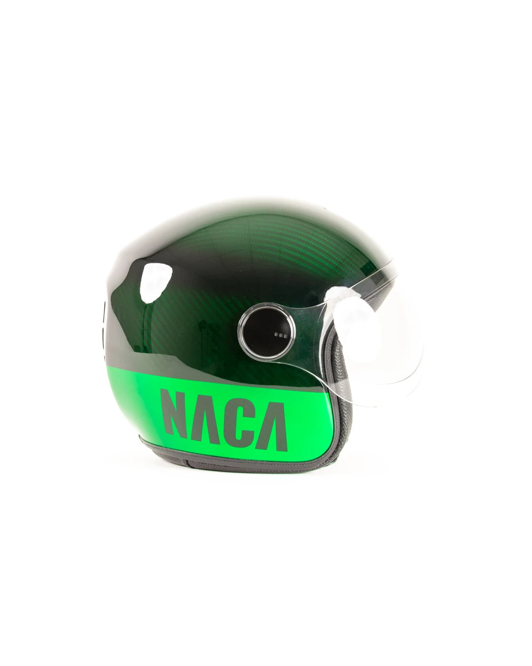 casque jet naca moto candy vert