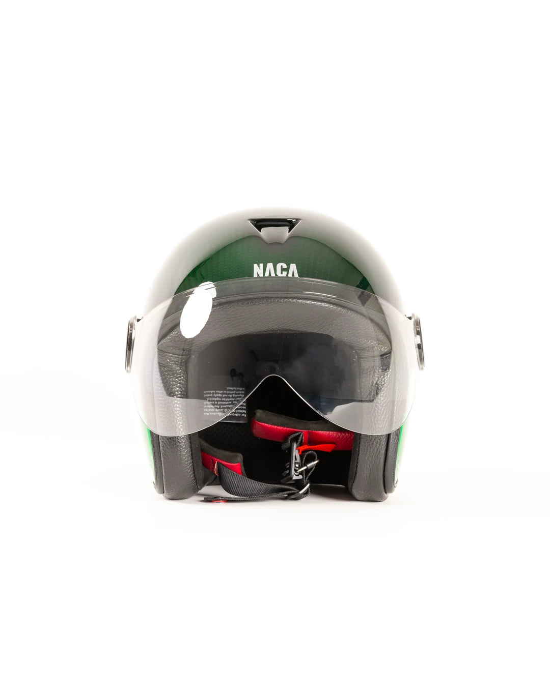 casque jet naca moto candy vert