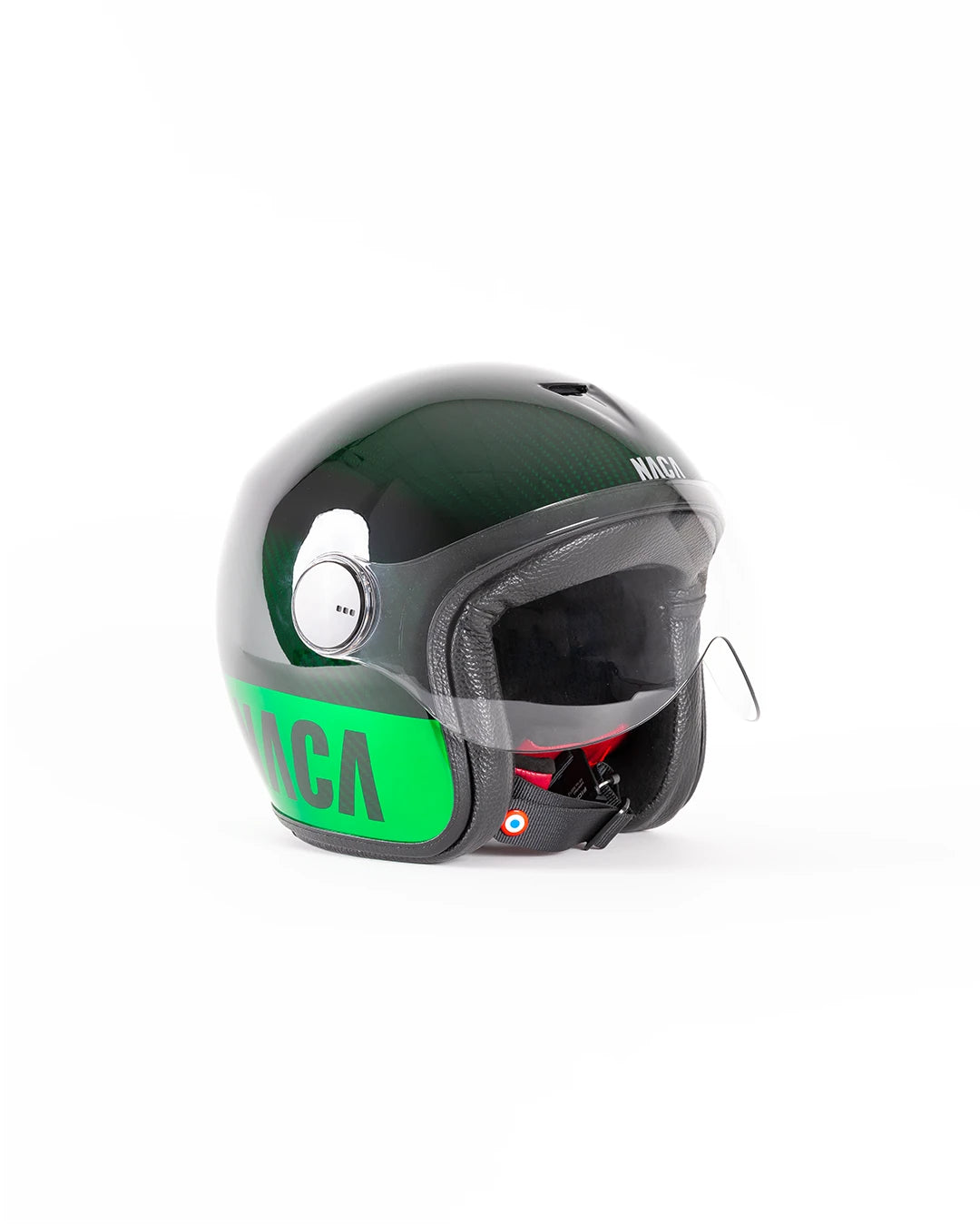 casque jet naca moto candy vert