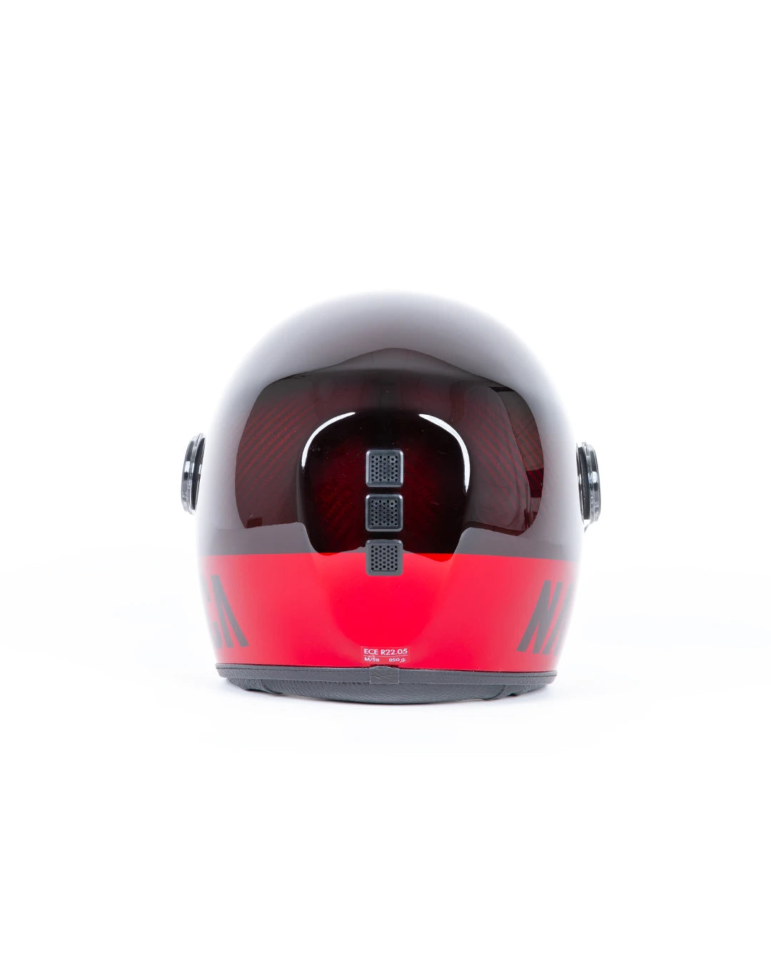 casque jet naca moto candy rouge