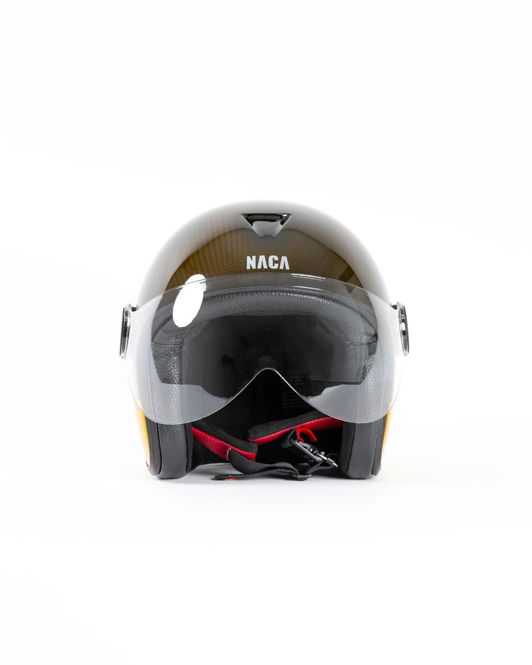 casque jet naca moto candy jaune