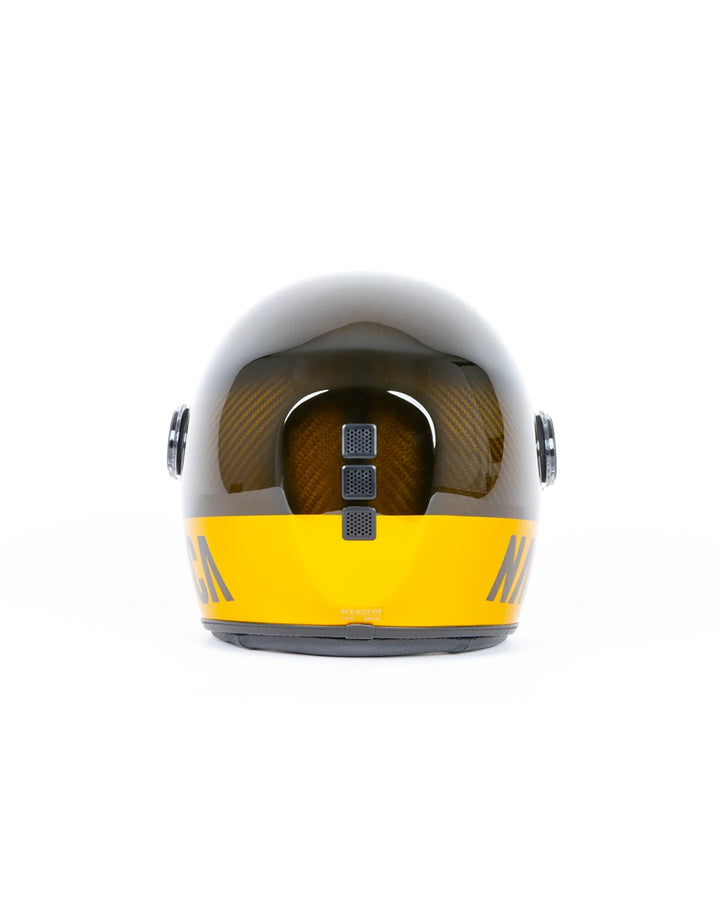 casque jet naca moto candy jaune