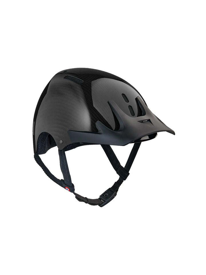 casque vélo naca carbone noir avec visière 3Q