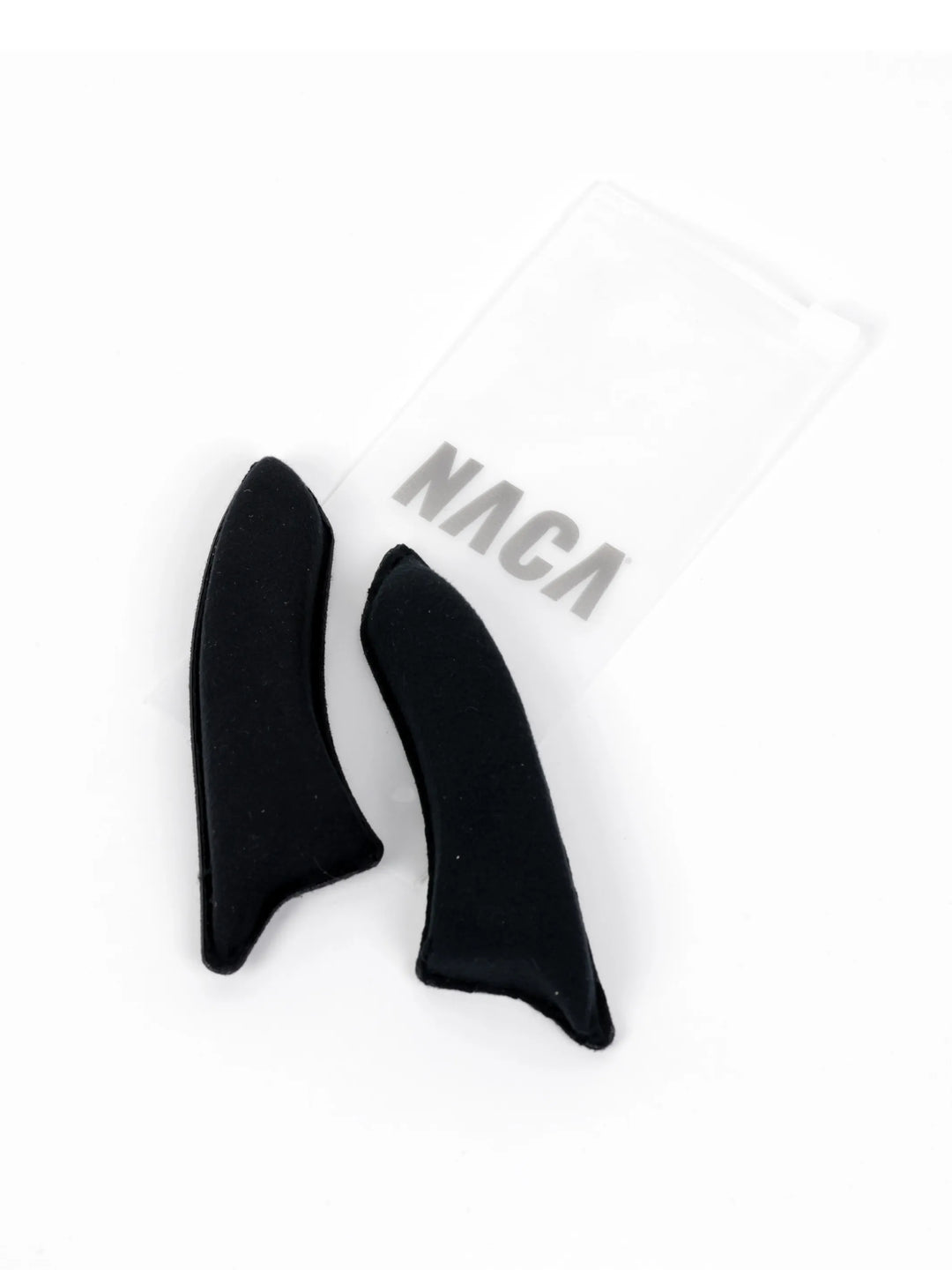 Paires de joues velcro interchangeables NACA COMETE XP, disponibles en 10, 15 et 20 mm pour un ajustement personnalisé du casque.