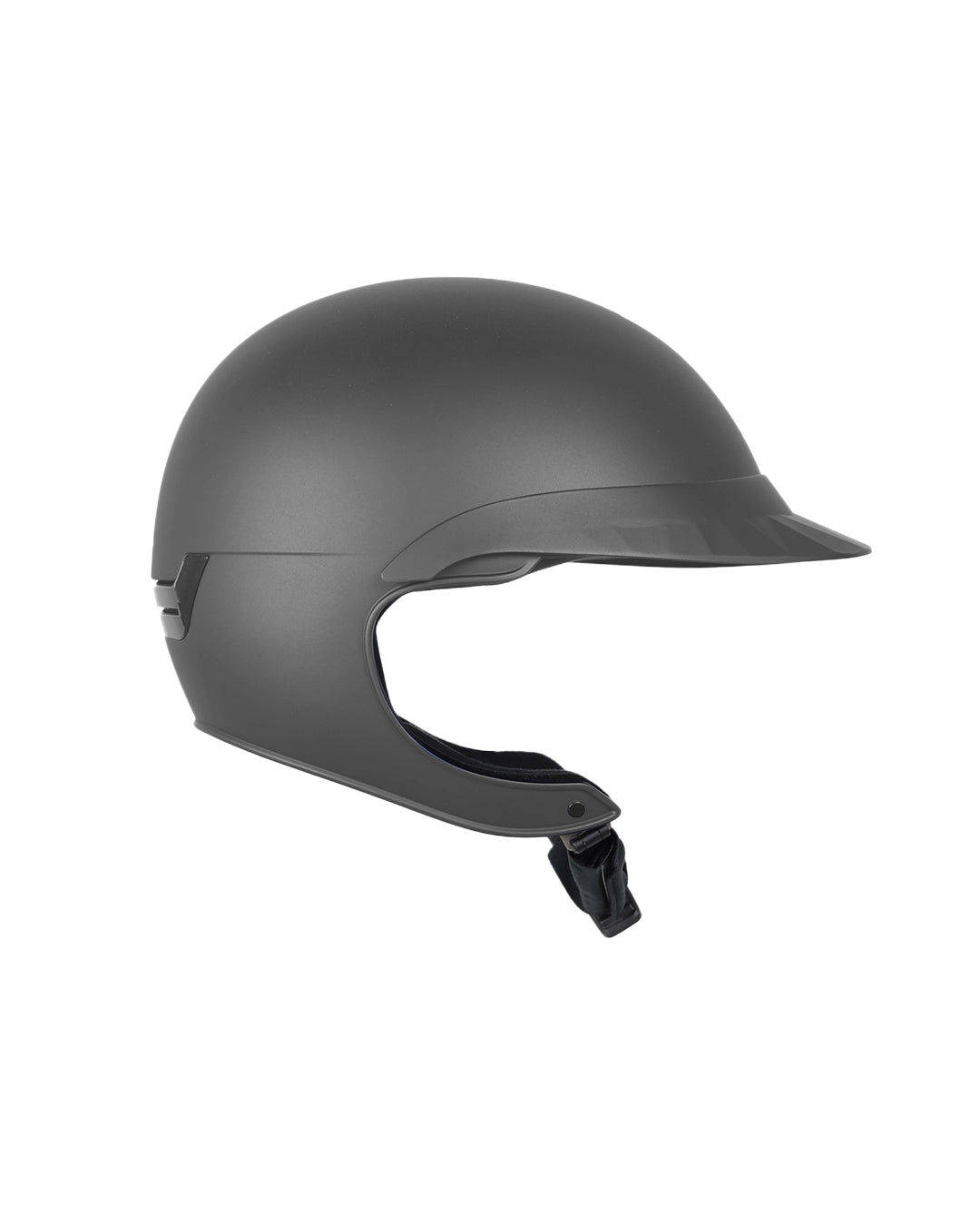 Casque d’équitation NACA COMÈTE XP gris mat avec jugulaire intégrée