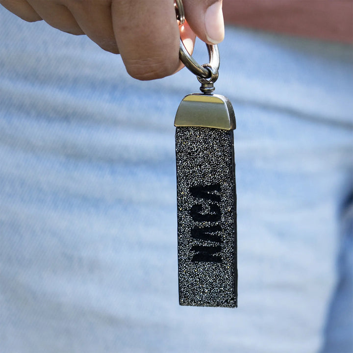 Porte-clé NACA en crystal fabric - Gris anthracite | Edition limitée