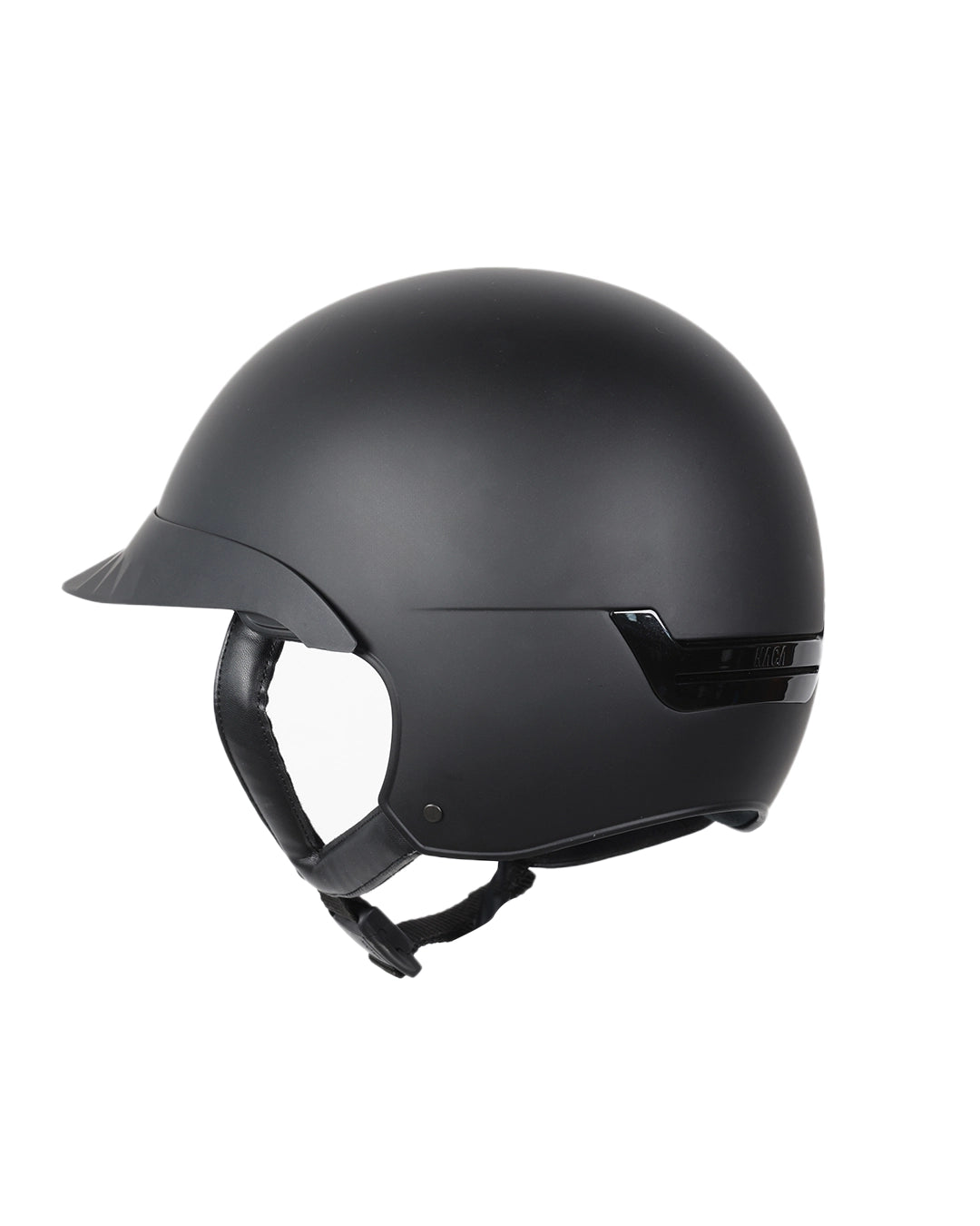 Casque d’équitation NACA COMÈTE S finition mate avec petite visière, vue arrière