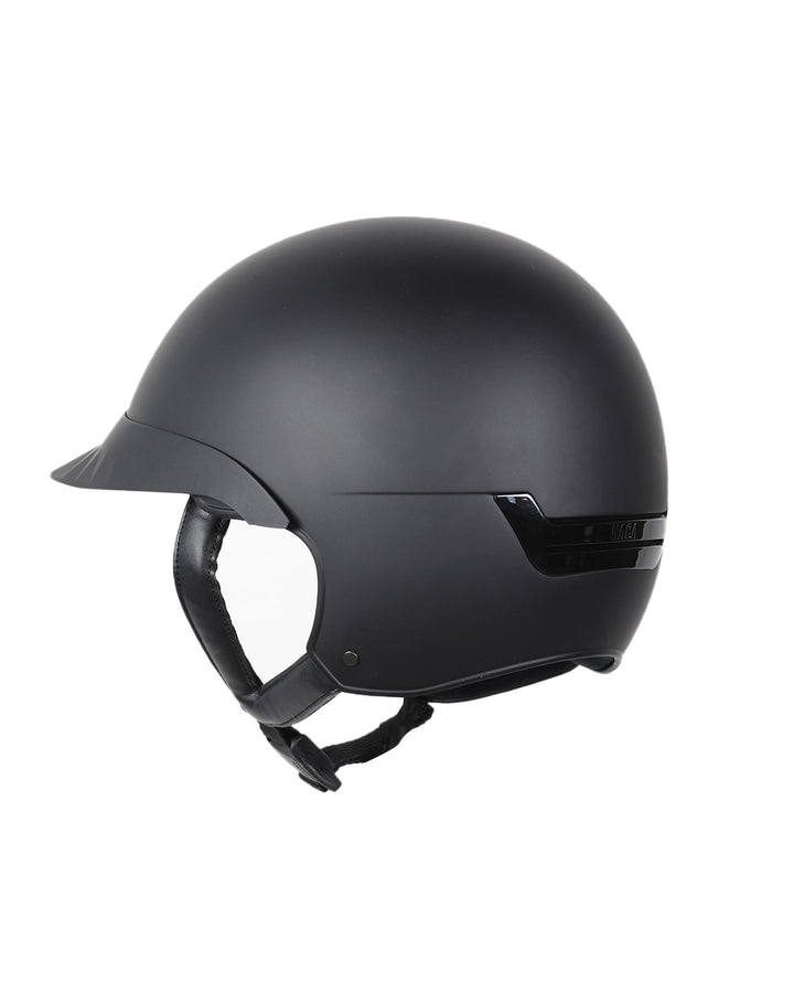 Casque d’équitation NACA COMÈTE S finition mate avec petite visière, vue arrière