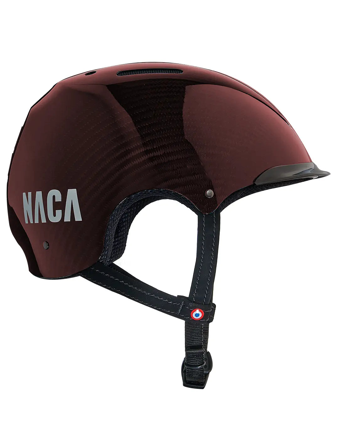 casque vélo naca carbone rouge